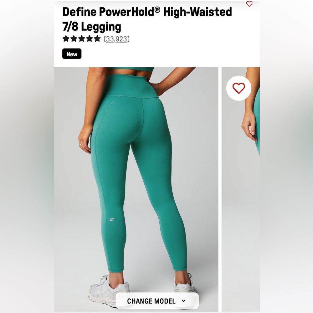 Fabletics Powerhold Define 7/8 Legging - BABY BLUE